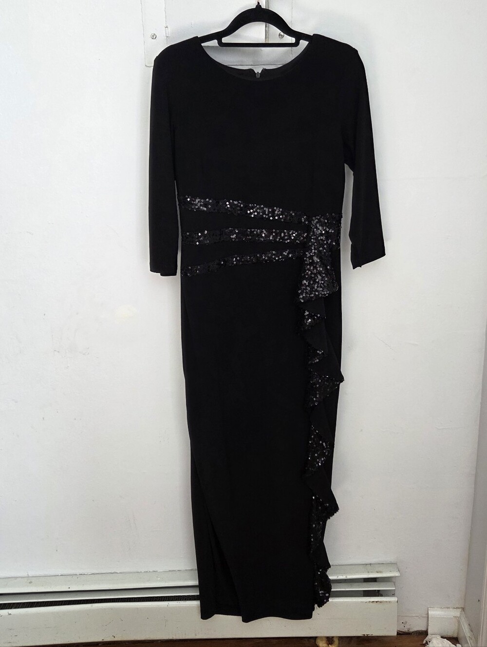 R&M Richards Sequined Maxi Dress
